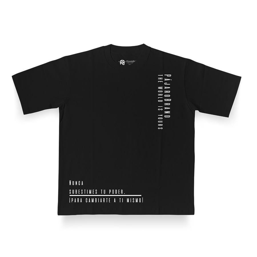 Camiseta Oversize 100% algodón Sé tú mismo