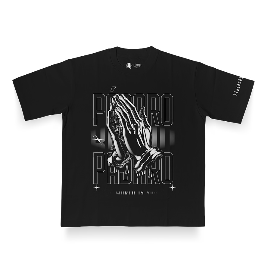Camiseta Oversize negra 100% algodón