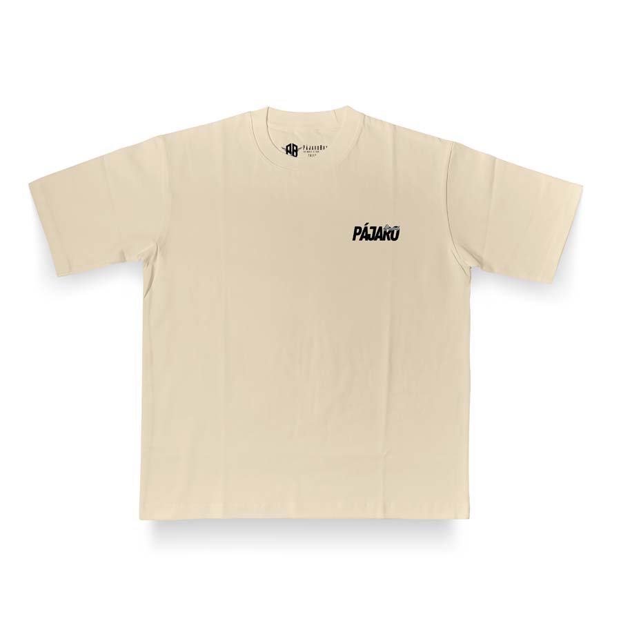 Camiseta Oversizes Beige algodon