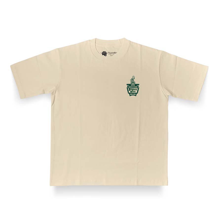 Camiseta Oversizes algodón Beige
