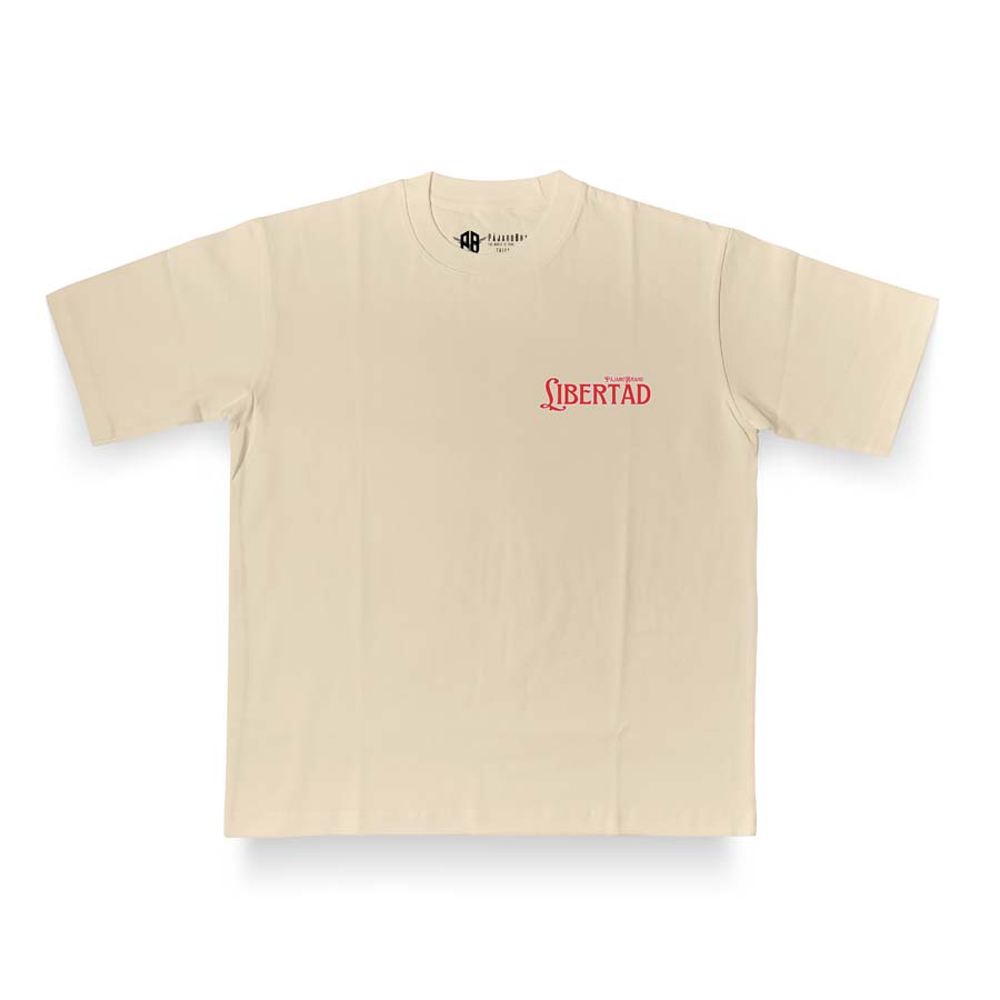 Camiseta Beige Oversize Algodon
