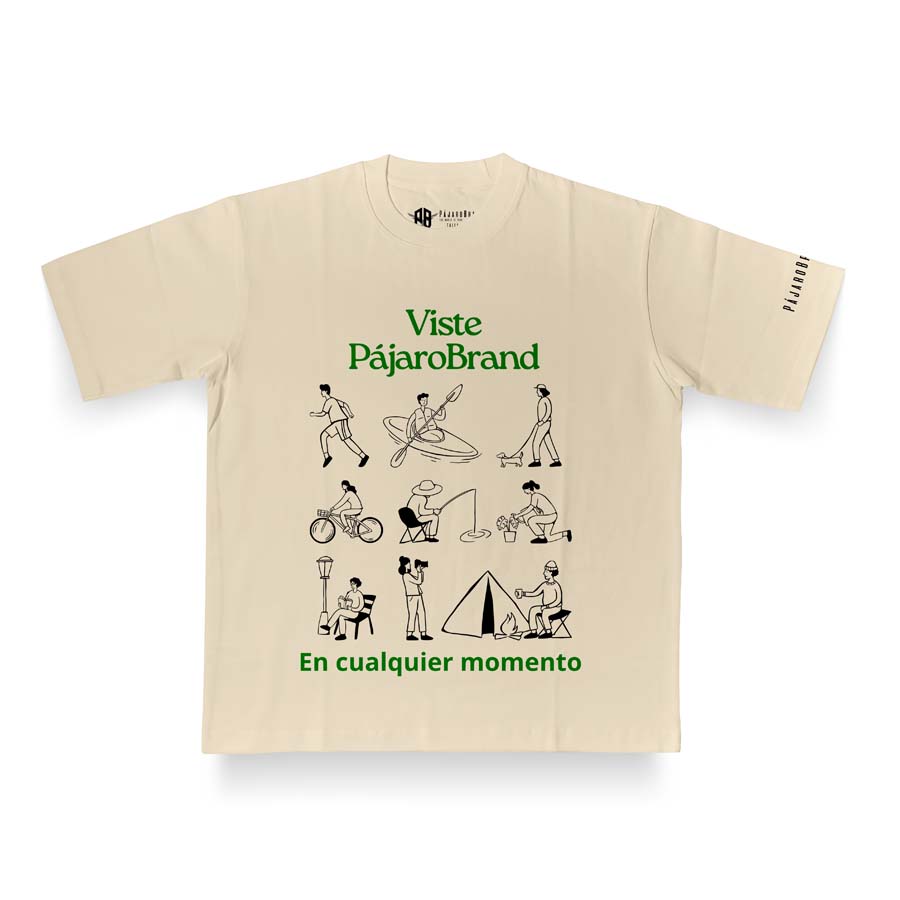 Camiseta Oversize Beige