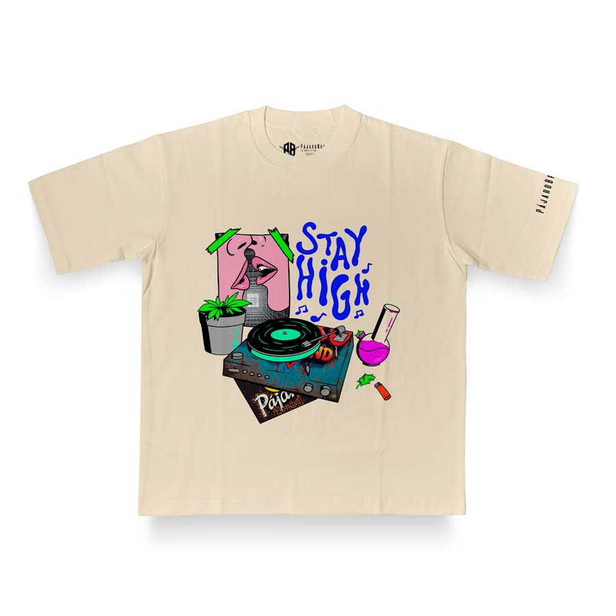 Camiseta Oversize Beige